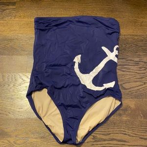 Strapless jcrew one piece